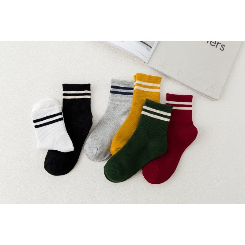 學院風 條紋中筒襪 S24 商品展示圖 8