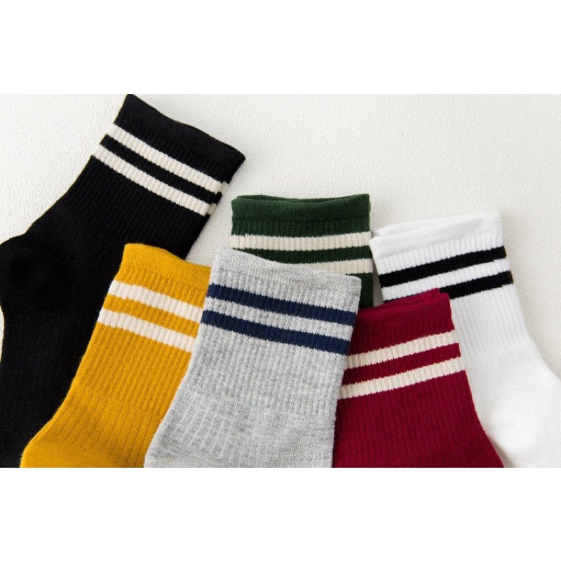 學院風 條紋中筒襪 S24 商品展示圖 5