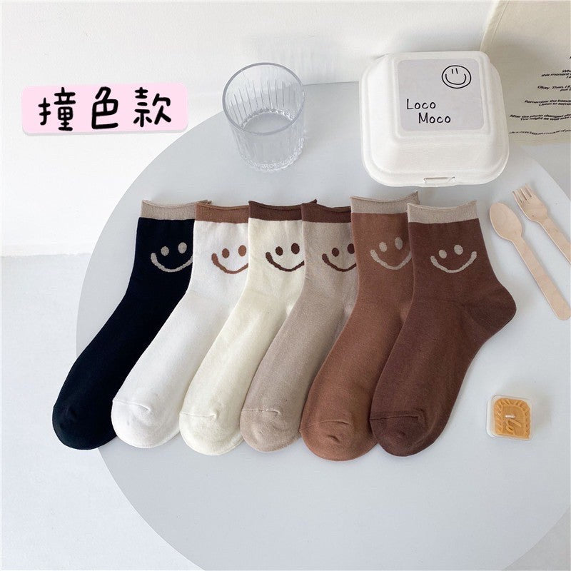 日系拼接笑臉襪 S5 商品展示圖 5