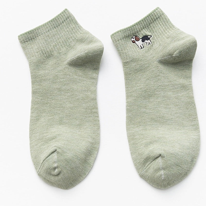 刺繡卡通襪 S15