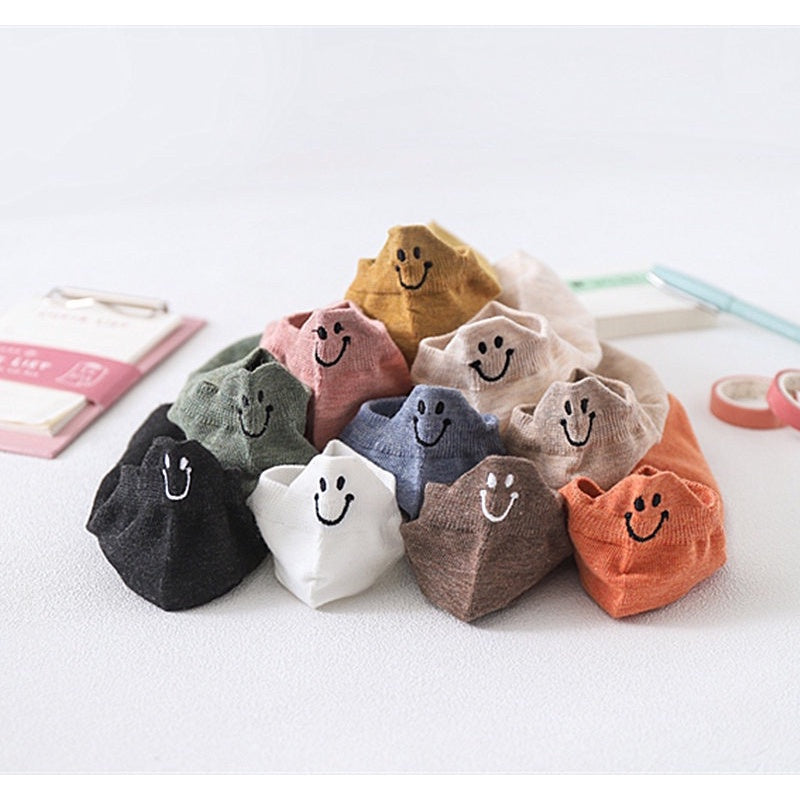 刺繡笑臉 短襪 S20 商品展示圖 2