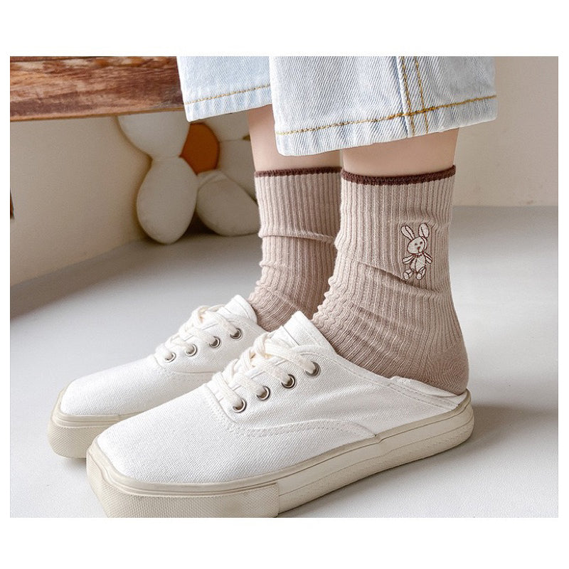 小兔 刺繡襪 S31 商品展示圖 4