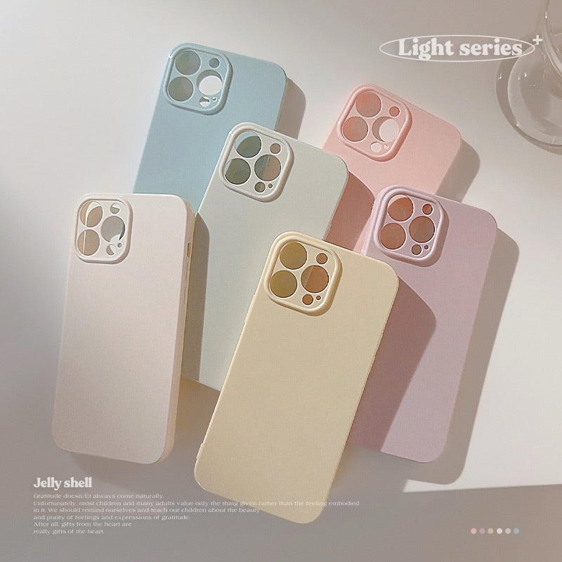 iPhone 手機殼 素色 亮面 矽膠手機殼 商品展示圖 3