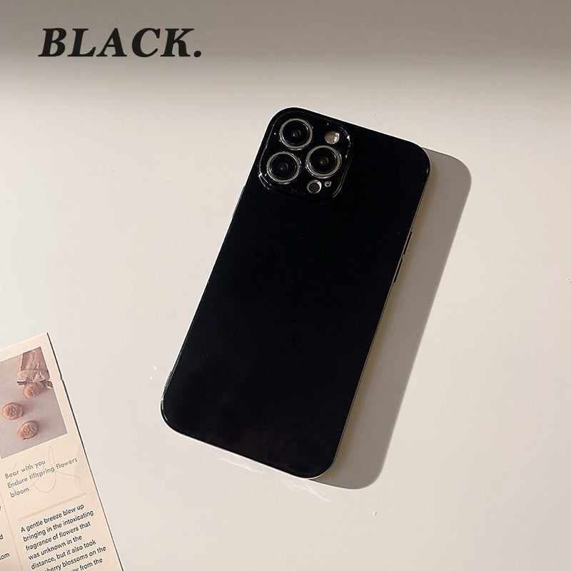 iPhone 手機殼 素色 亮面 矽膠手機殼