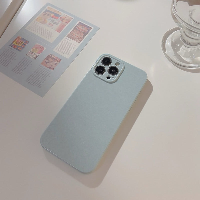 iPhone 手機殼 素色 亮面 矽膠手機殼
