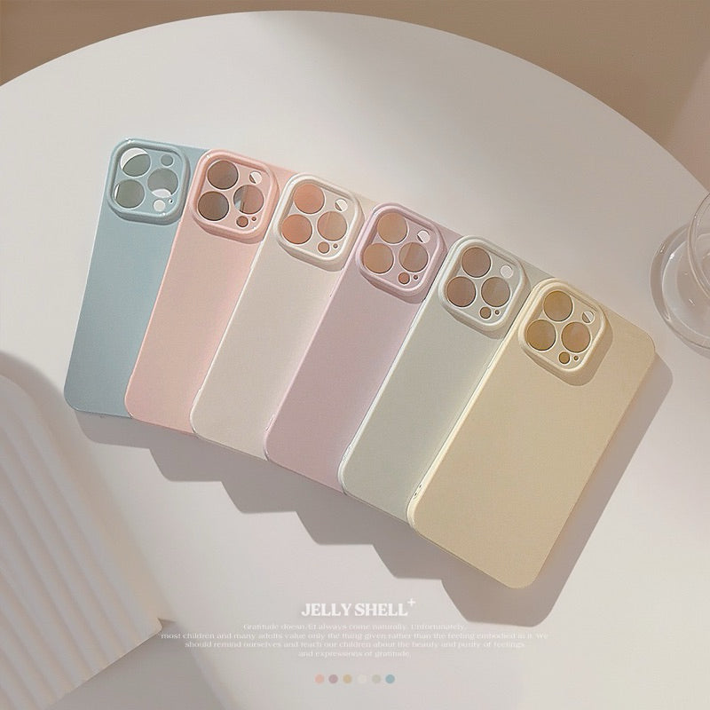 iPhone 手機殼 素色 亮面 矽膠手機殼 商品主圖