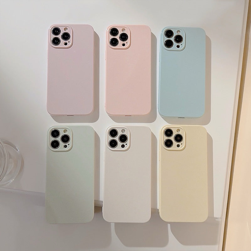iPhone 手機殼 素色 亮面 矽膠手機殼 商品展示圖 4