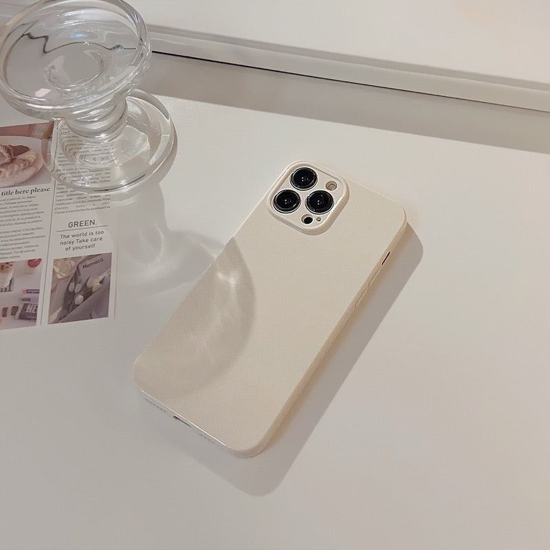 iPhone 手機殼 素色 亮面 矽膠手機殼