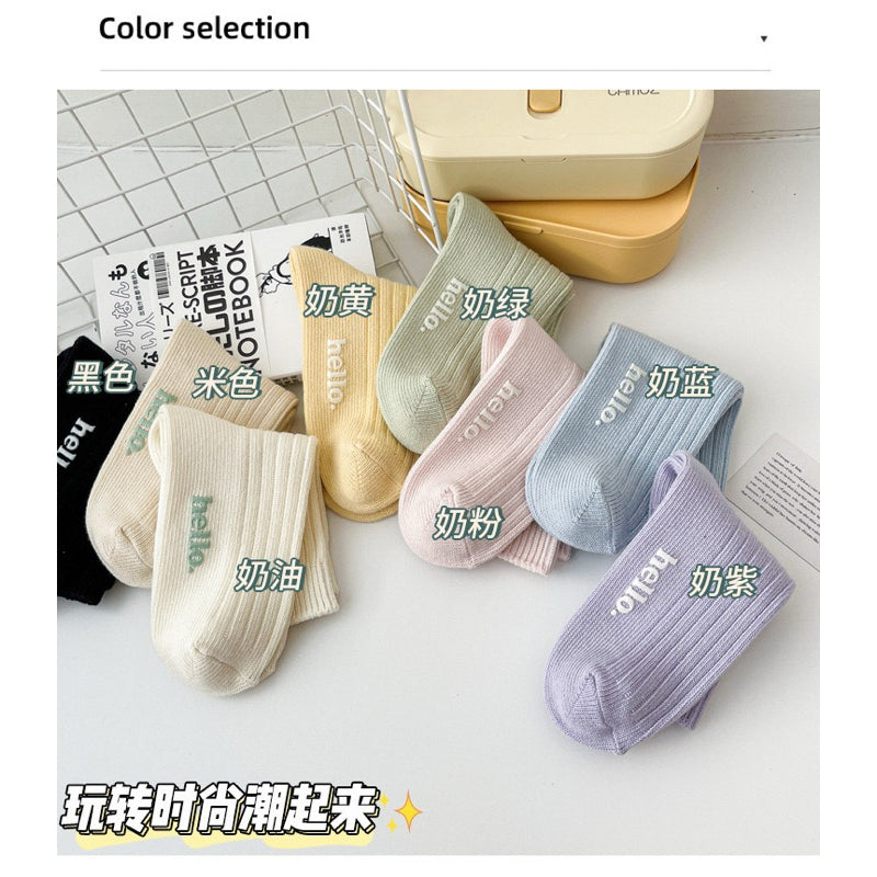 馬卡龍色系長襪 S8 商品展示圖 3