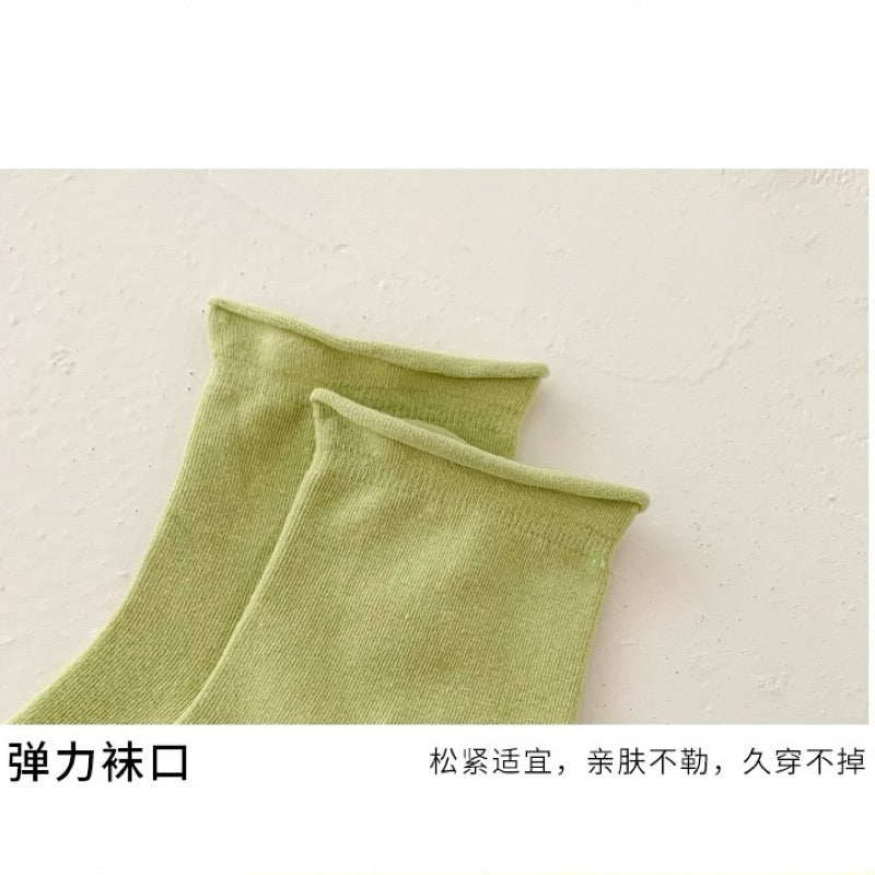 韓風 糖果色捲邊襪 S32 商品展示圖 6